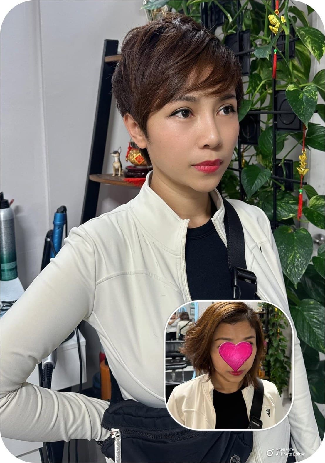 Soft textured pixie cut